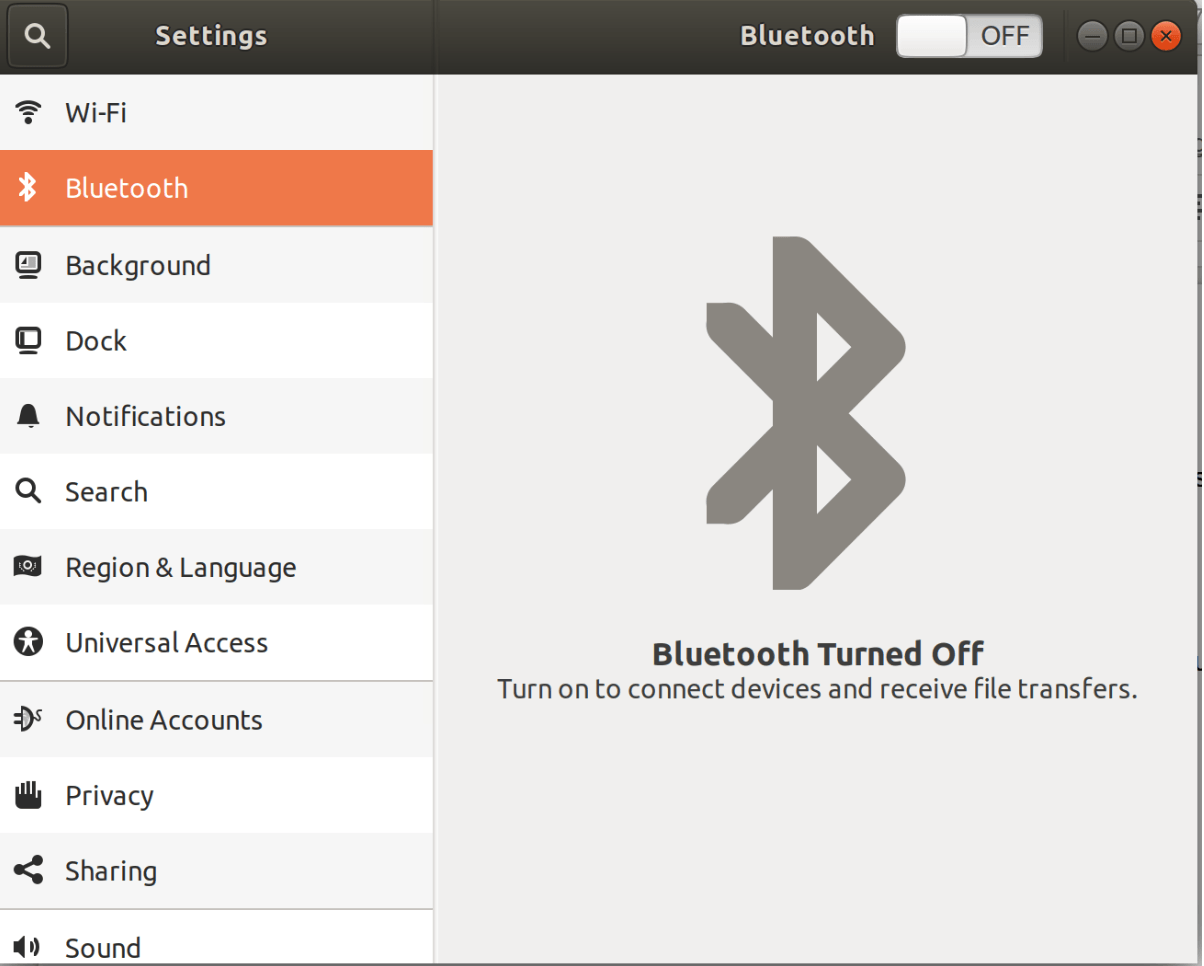 Ubuntu Bluetooth configuration