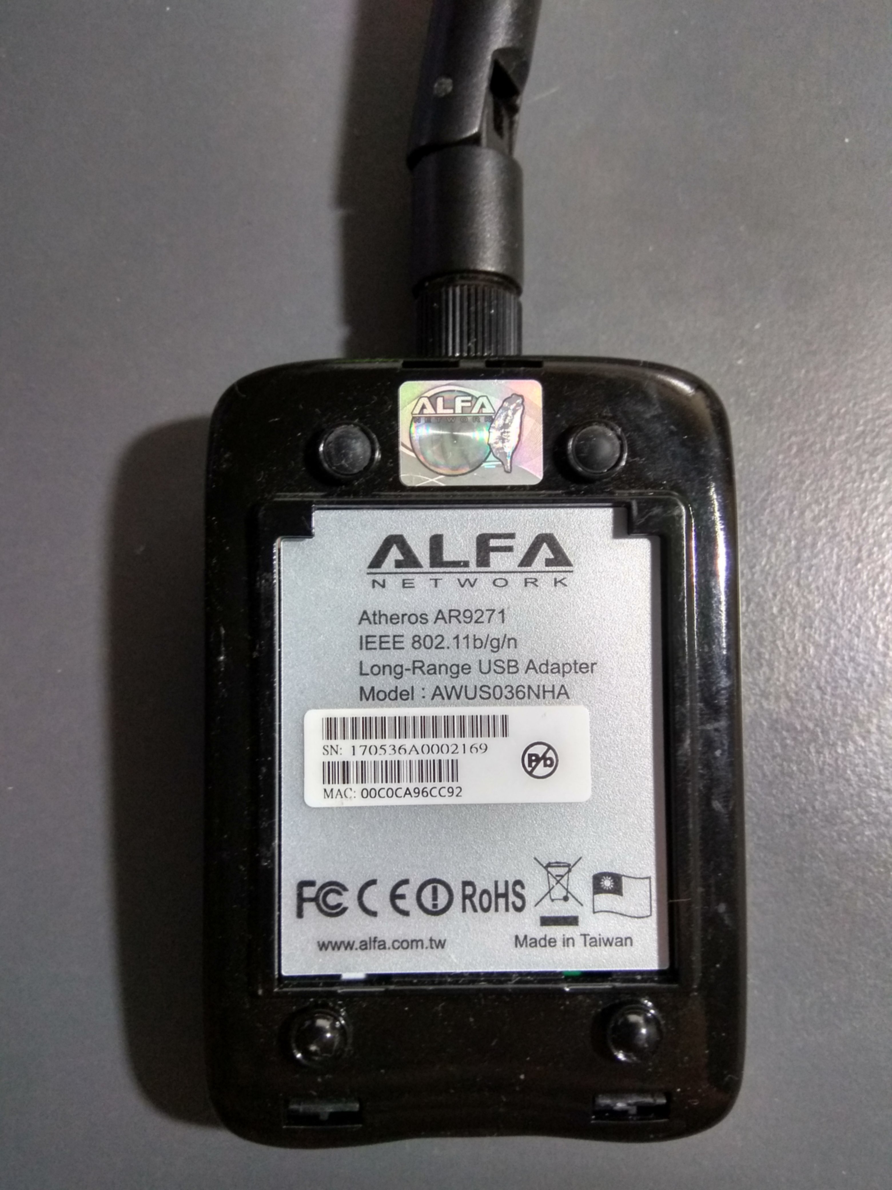 atheros ar9271 wireless network adapter specs